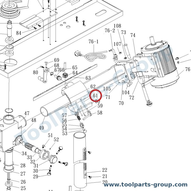 PROMAC PM-387261 – Ersatzteil – Adjusting Holder Pos. 61 für 387A