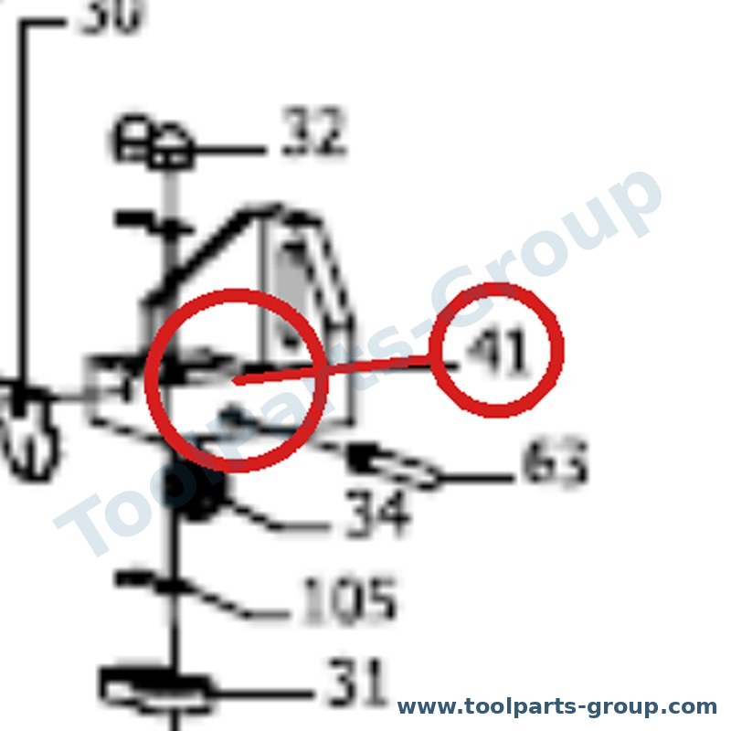 PROMAC PM-815041 – Ersatzteil – Halter Führung Lame D für SX-815D, 815D