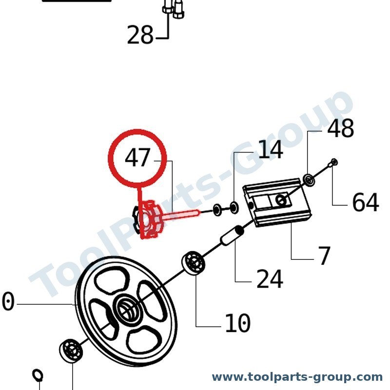 PROMAC PM-815047 – Ersatzteil – Handrad Pos. 47 für SX-815D, 815D