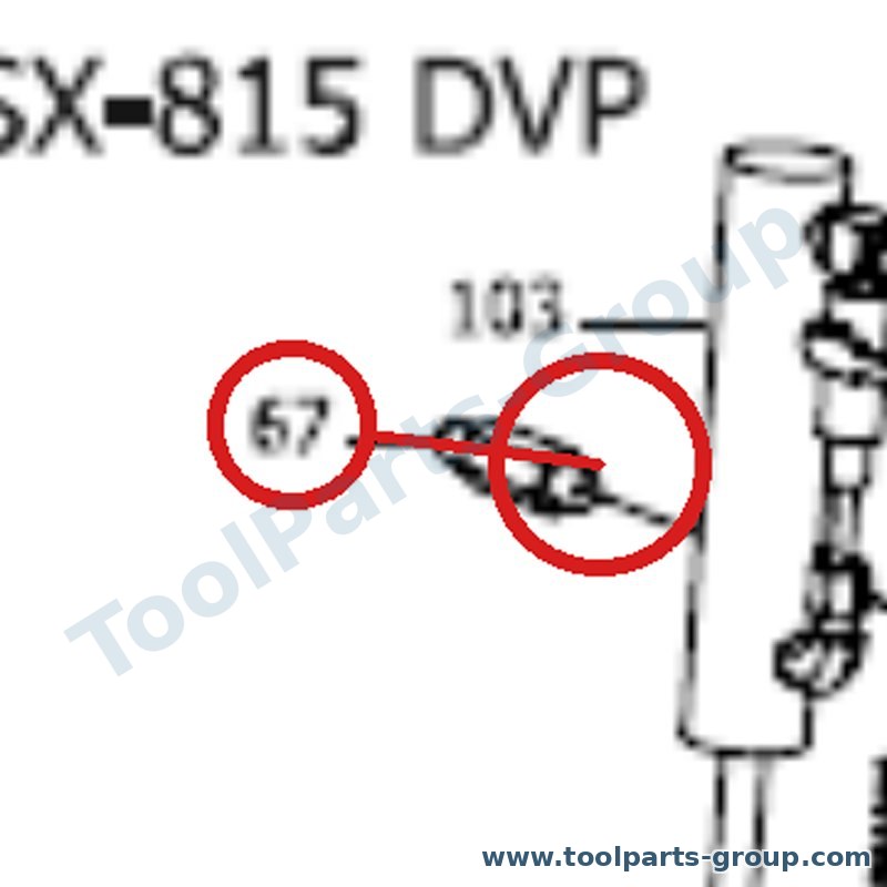 PROMAC PM-815067 – Ersatzteil – Halterung Pos. 67 für SX-815DVP, 815DVP