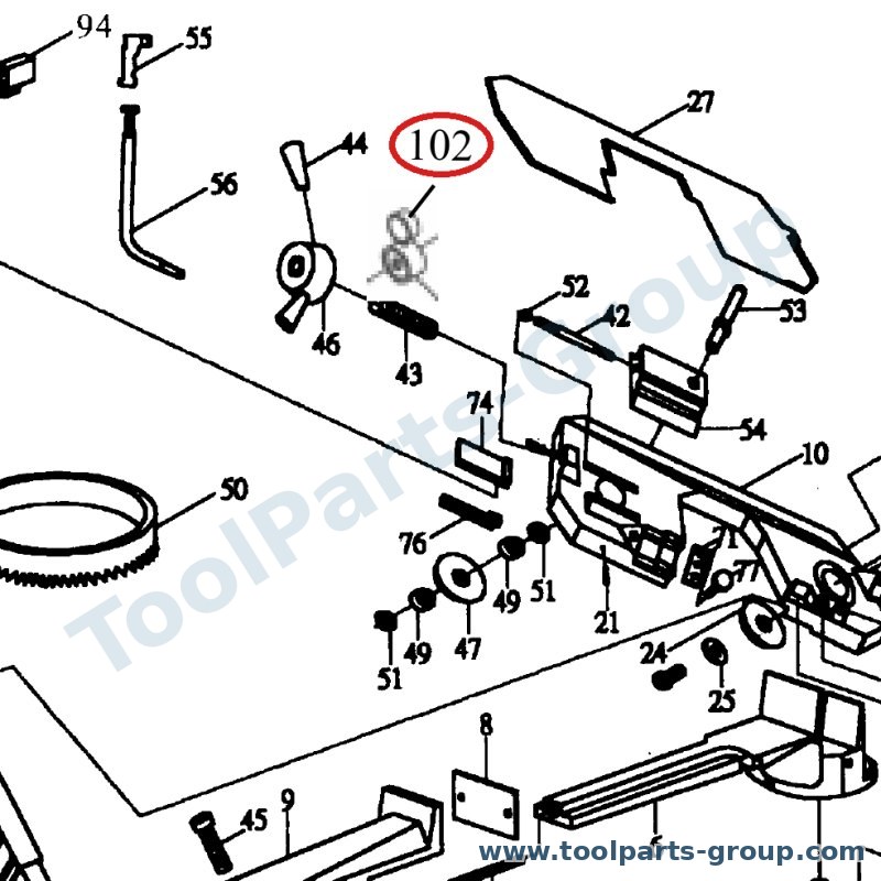 PROMAC PM-816500 – Ersatzteil – Kit Sägeblatt Tension Jauge für SX-816D/822DA, 816D, 822DA, SX-816/822