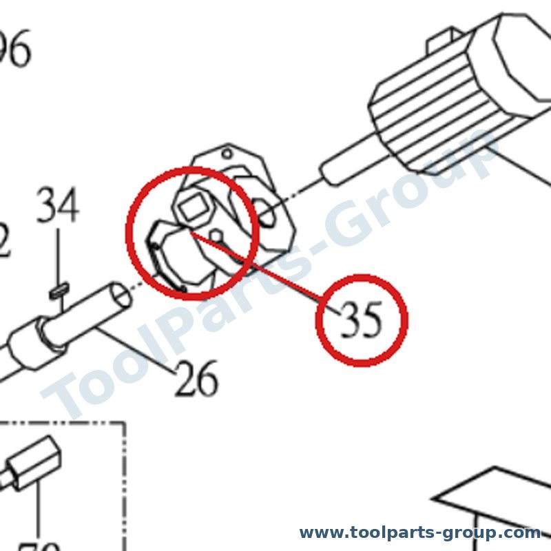 PROMAC PM-822235 – Ersatzteil – Reduction Unit 1:30 für SX-822DB, 822DB, SX-822DA/DB/DG/DBM