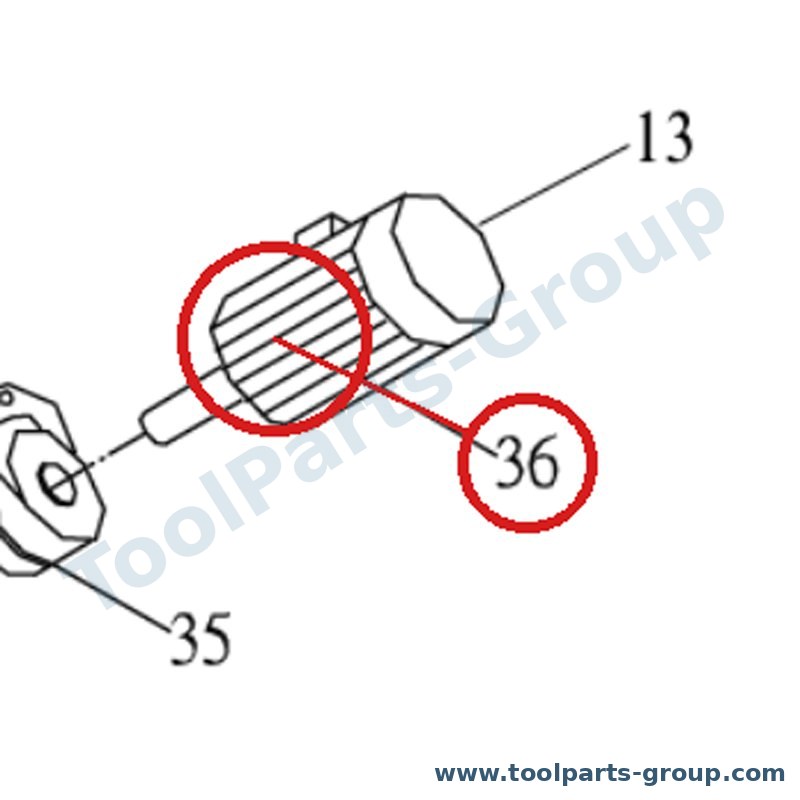 PROMAC PM-822236 – Ersatzteil – Motor /1420RPM für SX-822DB/DA/DG, 822DB, SX-822DA/B/DG, 2840
