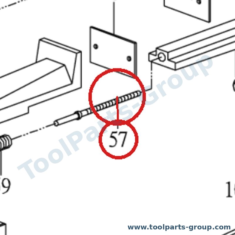 PROMAC PM-822257 – Ersatzteil – Vice Schraube Pos. 57 für SX-822DB, 822DB, SX-822DB/DG