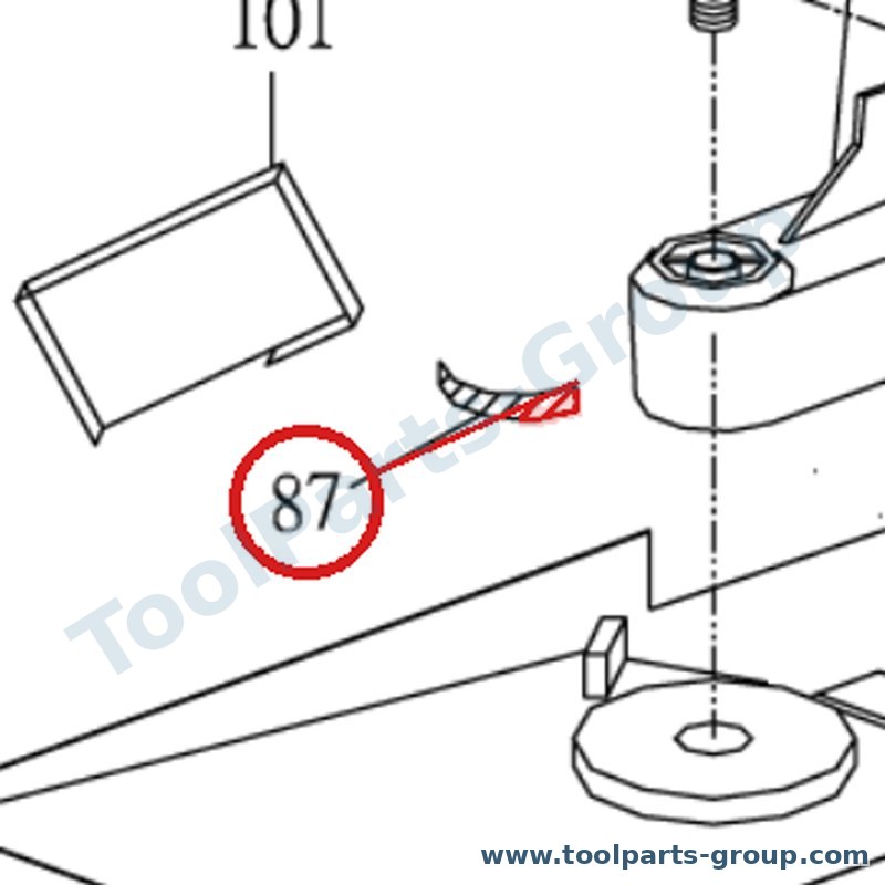 PROMAC PM-822287 – Ersatzteil – Skala Pos. 87 für SX-822DB, 822DB, SX-822DB/M