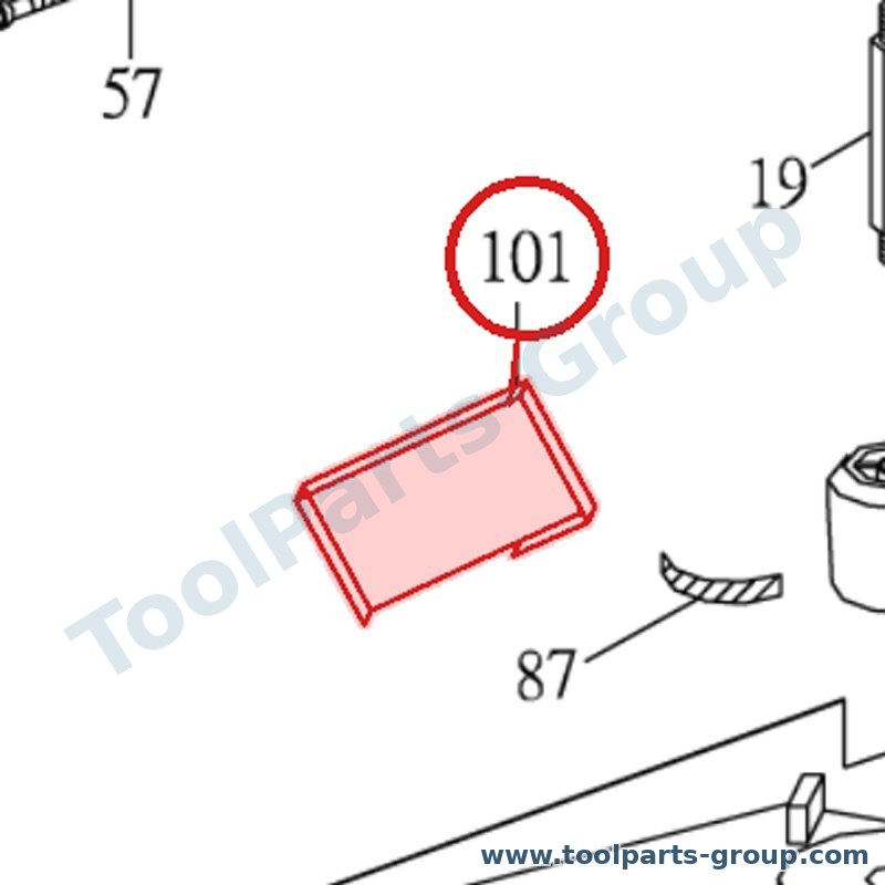 PROMAC PM-822301 – Ersatzteil – Sägeblattführung Unit S Pos. 102 für SX-822DB, 822DB