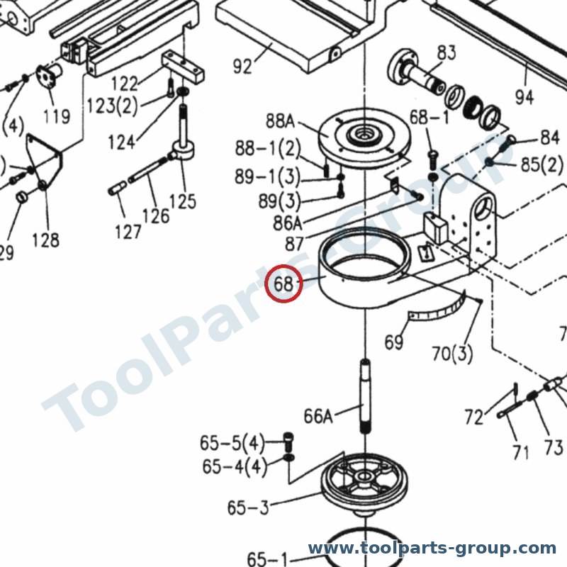 PROMAC PM-823068 – Ersatzteil – Halterung Pos. 68 für SX-823DG, 823DG