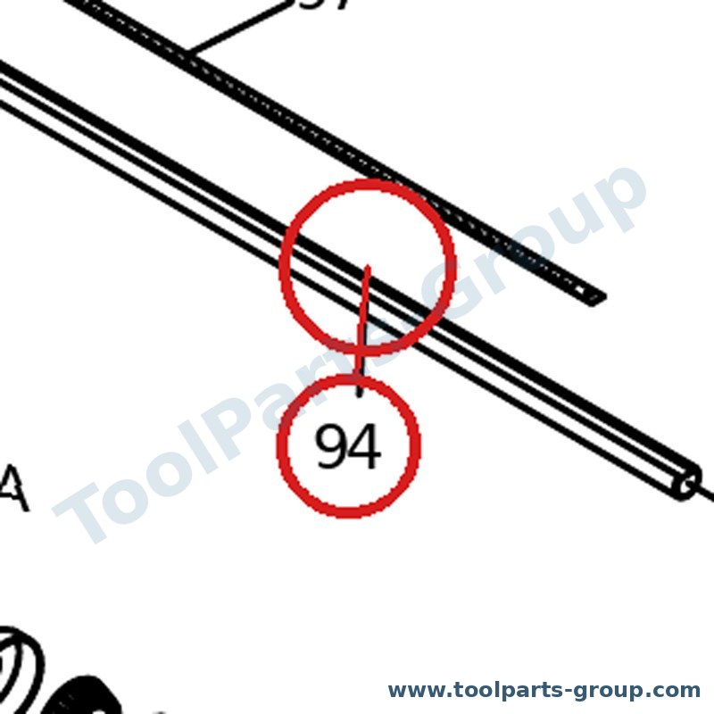 PROMAC PM-823094 – Ersatzteil – Stange Anschlag Stange + Skala Pos. 94+97 für SX-823DG, 823DG, SX-823/27
