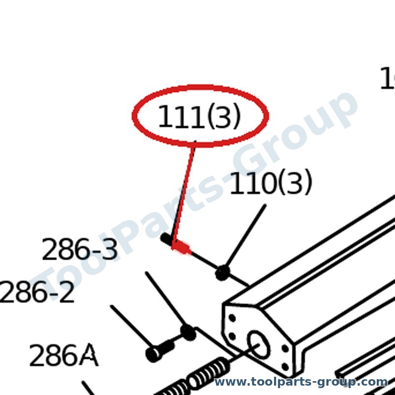 PROMAC PM-823111 – Ersatzteil – Schraube+Mutter Pos. + für SX-823DG, 823DG, 110, 111