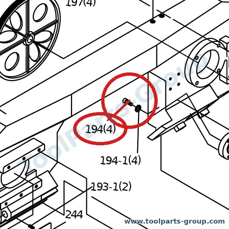 PROMAC PM-823123 – Ersatzteil – Hex Socket Zylinderschraube Pos. 123 für SX-823DG, 823DG