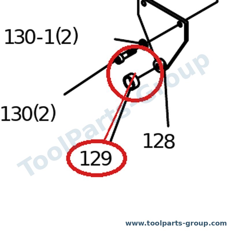 PROMAC PM-823129 – Ersatzteil – Buchse Pos. 129 Sx für SX-823DG, 823DG