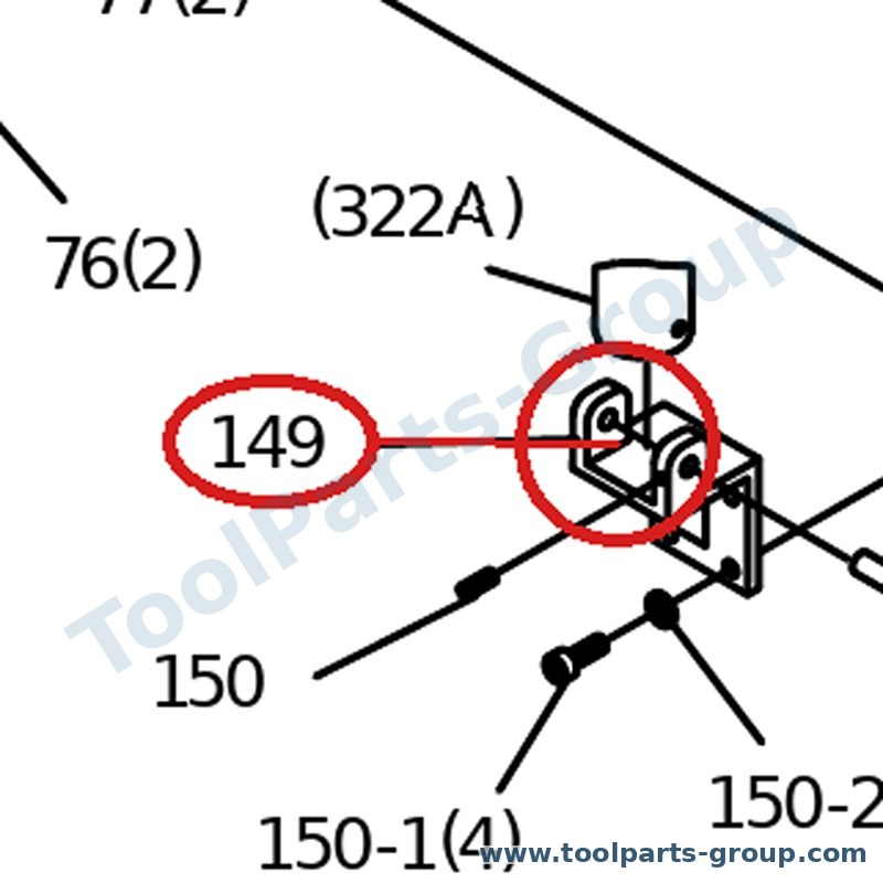 PROMAC PM-823149 – Ersatzteil – Zylinder Low Halter Pos. 149 für SX-823DG