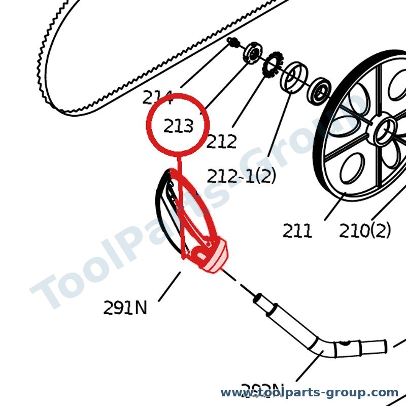 PROMAC PM-823213 – Ersatzteil – Jam Mutter Pos. 213 Sx für SX-823DG, 823DG