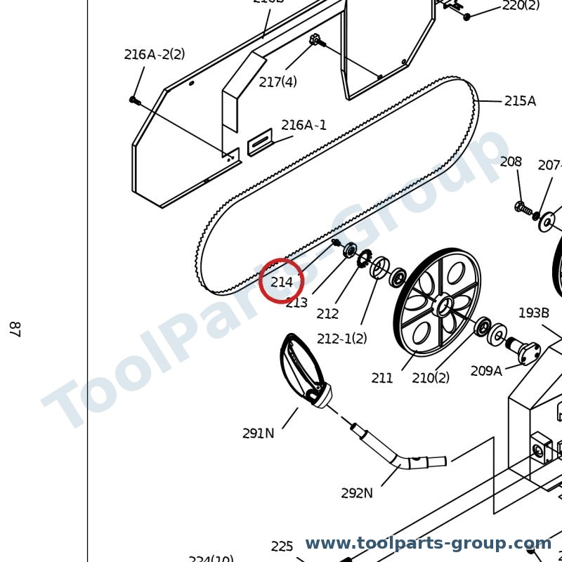PROMAC PM-823214 – Ersatzteil – Pos. 214 Öl Inlet für SX-823DG, 823DG