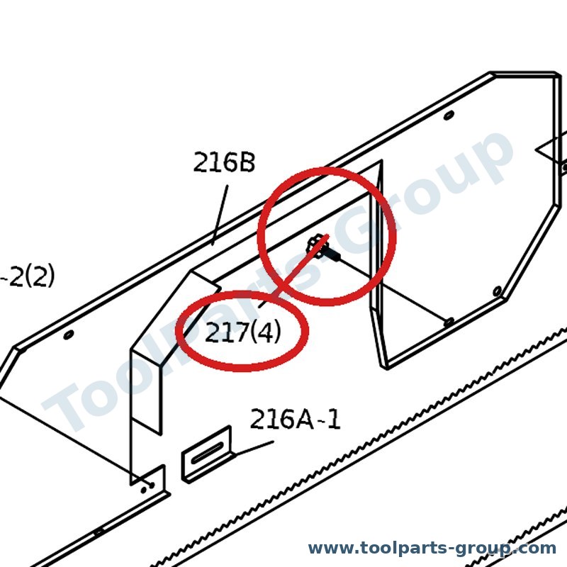 PROMAC PM-823217 – Ersatzteil – Plum Schraube Pos. 217 Sx /Dgs für SX-823DG/DGS, 823DG, SX-823