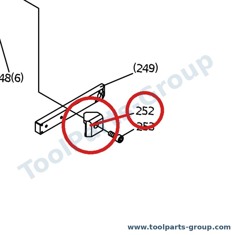 PROMAC PM-823252 – Ersatzteil – Setting für BRACKETNO.252, SX-823DG, 823DG, SX-823/27