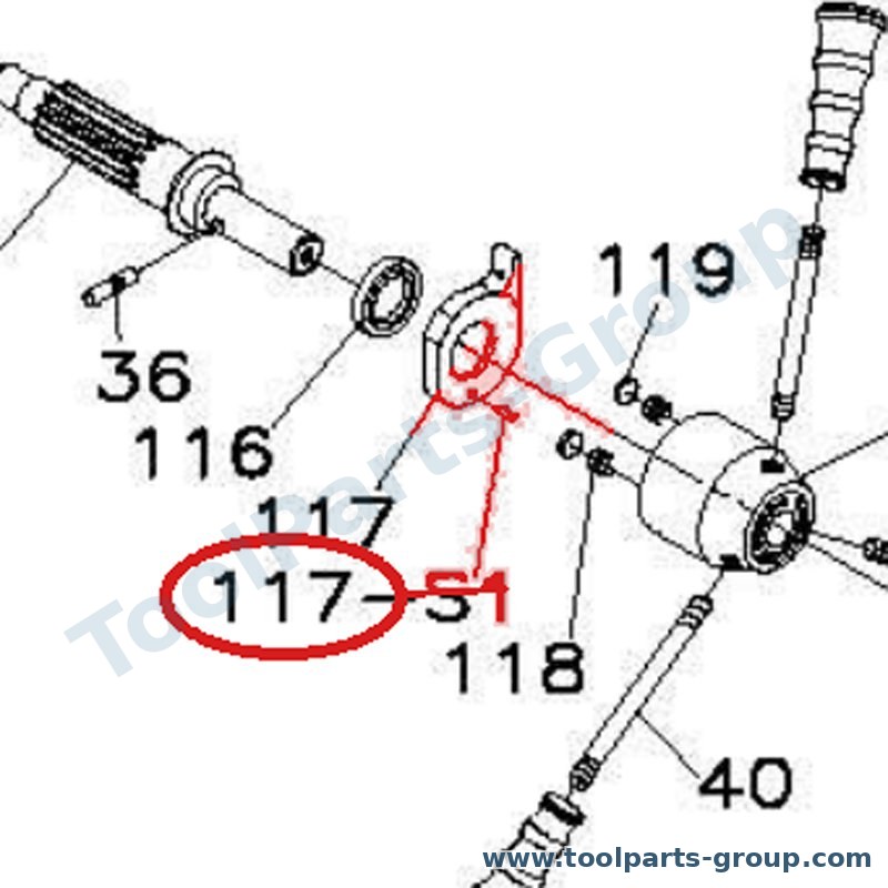 PROMAC PM-833117 – Ersatzteil – Tapping Sensor Pos. 117 Bx 833V für BX-833V, BX-833/34V