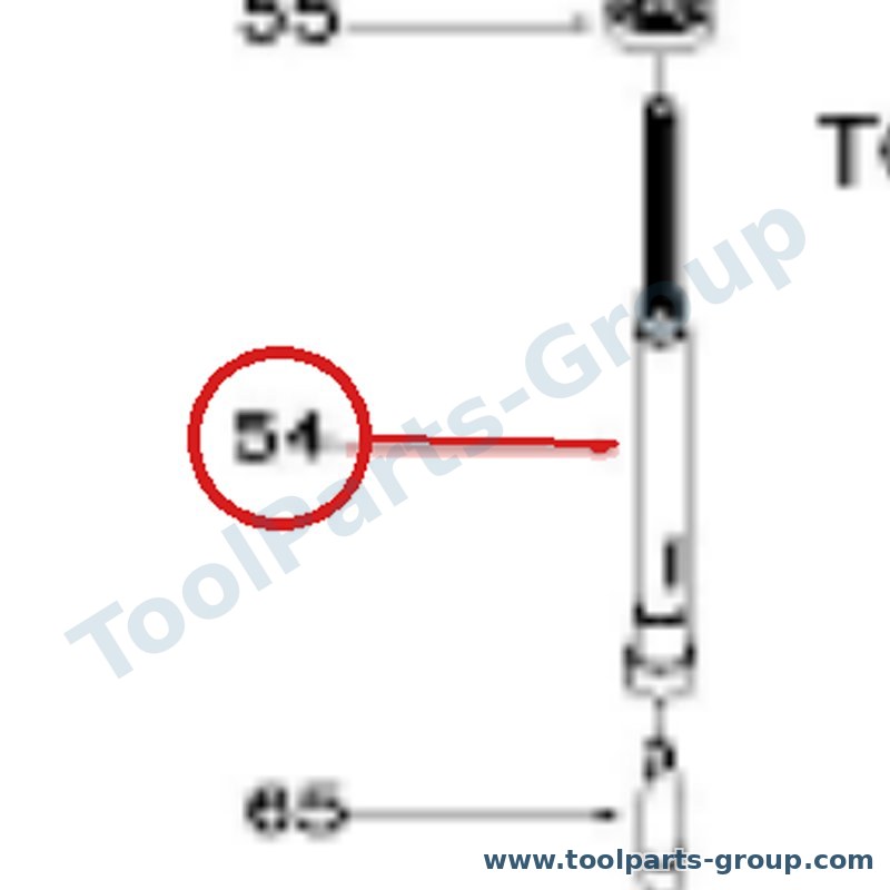 PROMAC PM-834054 – Ersatzteil – komplett Spindel für BX-834V, 834V, TO-58, EXCEPTED-52A