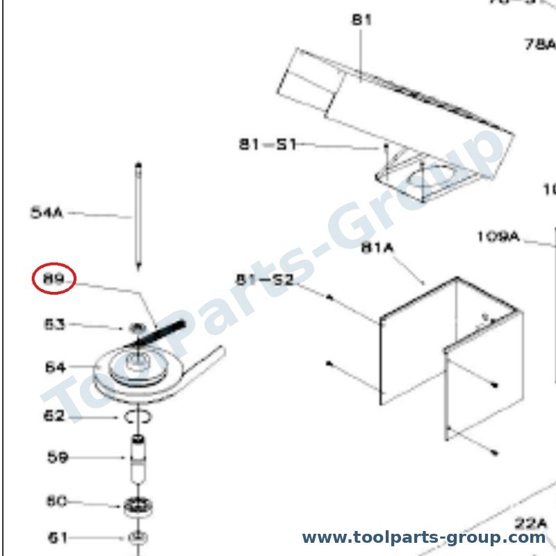 PROMAC PM-834089V – Ersatzteil – Riemen Pos. 89 für BX-834V