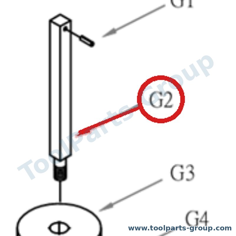 PROMAC PM-840G002 – Ersatzteil – Pos. G2 Halter Halterung Stange für BX-840VADT, 840VADT