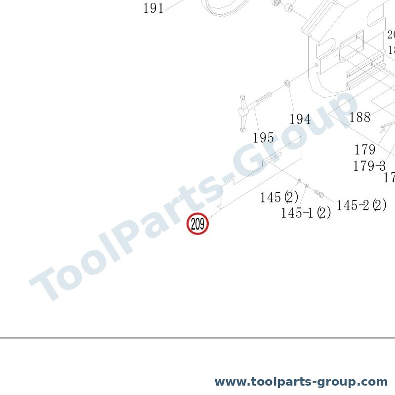 PROMAC PM-917209 – Ersatzteil – Sägeblattschutz Pos. 209 /M für 917C, 917