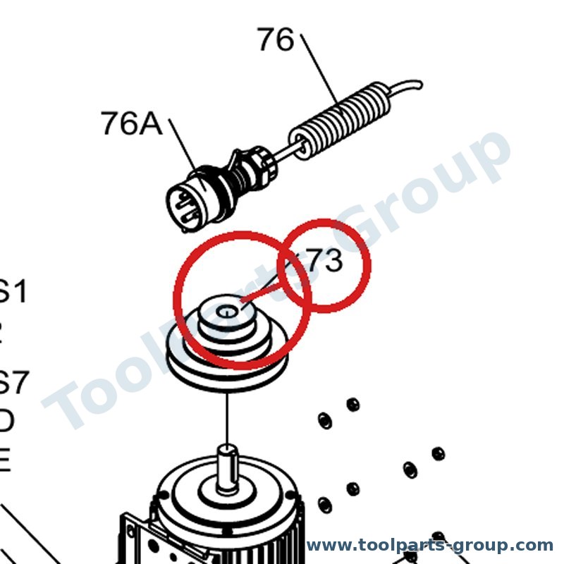 PROMAC PM-930073 – Ersatzteil – Motorriemenscheibe für 930C, BX-833