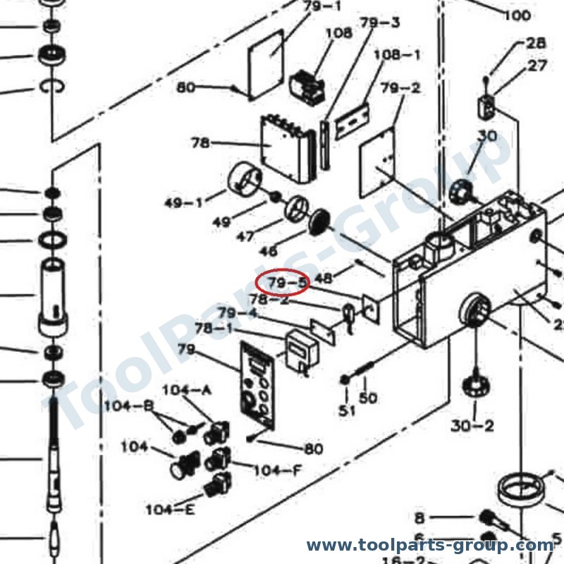 PROMAC PM-930679 – Ersatzteil – Schalter Abdeckung vorn Pos. 803 für 930E