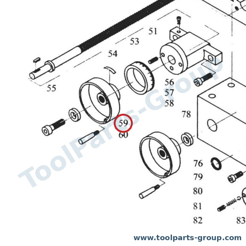 PROMAC PM-947259 – Ersatzteil – Handlewheel Pos. 59 für 947