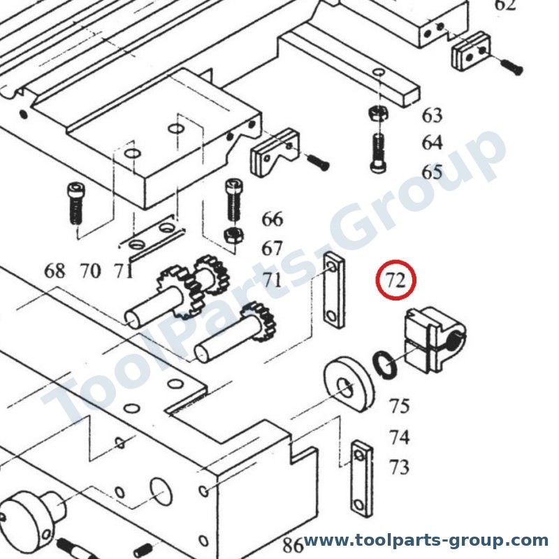 PROMAC PM-947272 – Ersatzteil – Motorriemenscheibe Pos. 30 /V Kopf Baugruppe für 947