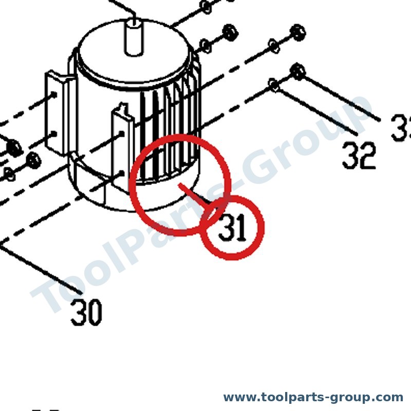 PROMAC PM-JD3212031 – Ersatzteil – Motor 1-1/2HP, 230V, 50HZ für JD_32120