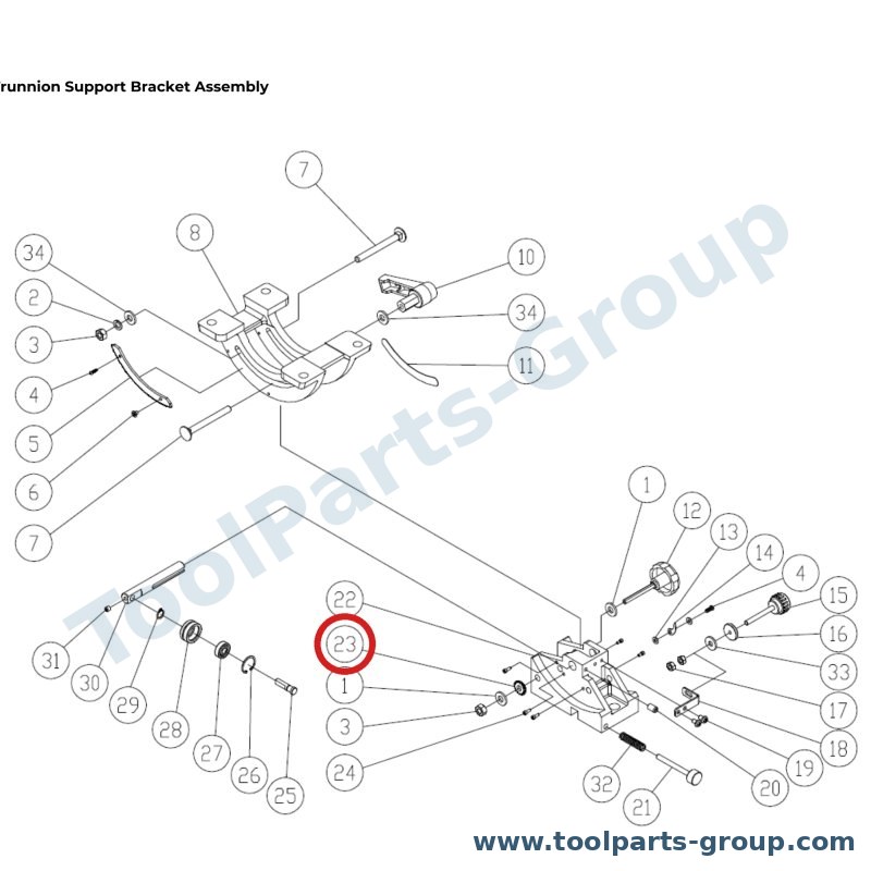 JET PM1500-085-23 – Ersatzteil – Zahnrad Pos. 23 für JWBS-15M