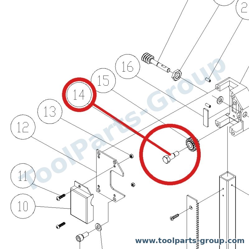 JET PM1500-091-10 – Ersatzteil – Fixed Stift für JWBS-18