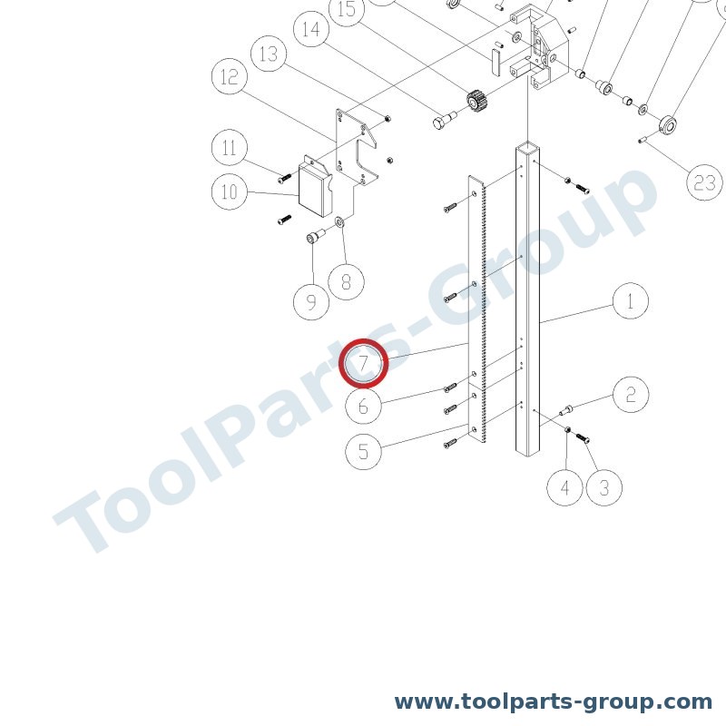JET PM1500-091-20 – Ersatzteil – Rack für JWBS-18, JWBS-18-T