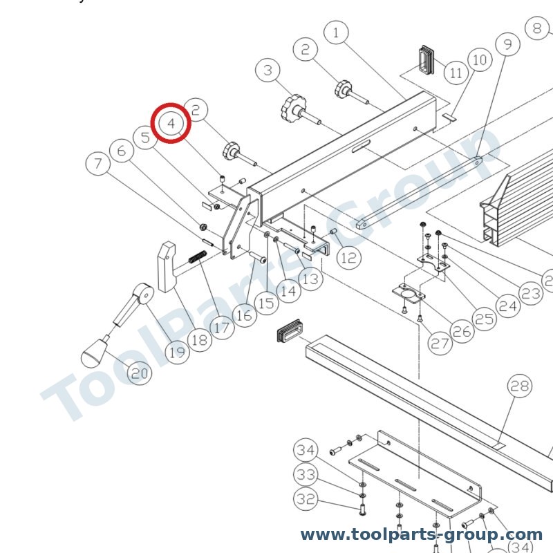 JET PM1500-107-04 – Ersatzteil – Schraube Nylon M10X12 für JET Maschinen – modellübergreifend; Auswahl über Original-Artikelnummer