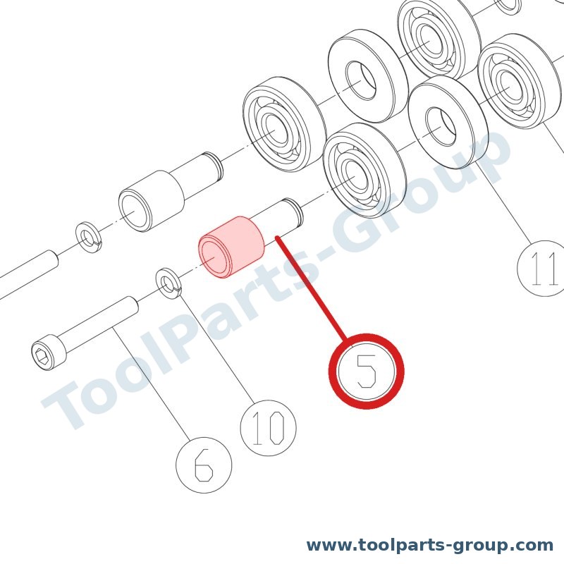 JET PM1800B-059-02 – Ersatzteil – Knurled Einstellknopf für JWBS-18, JWBS-20