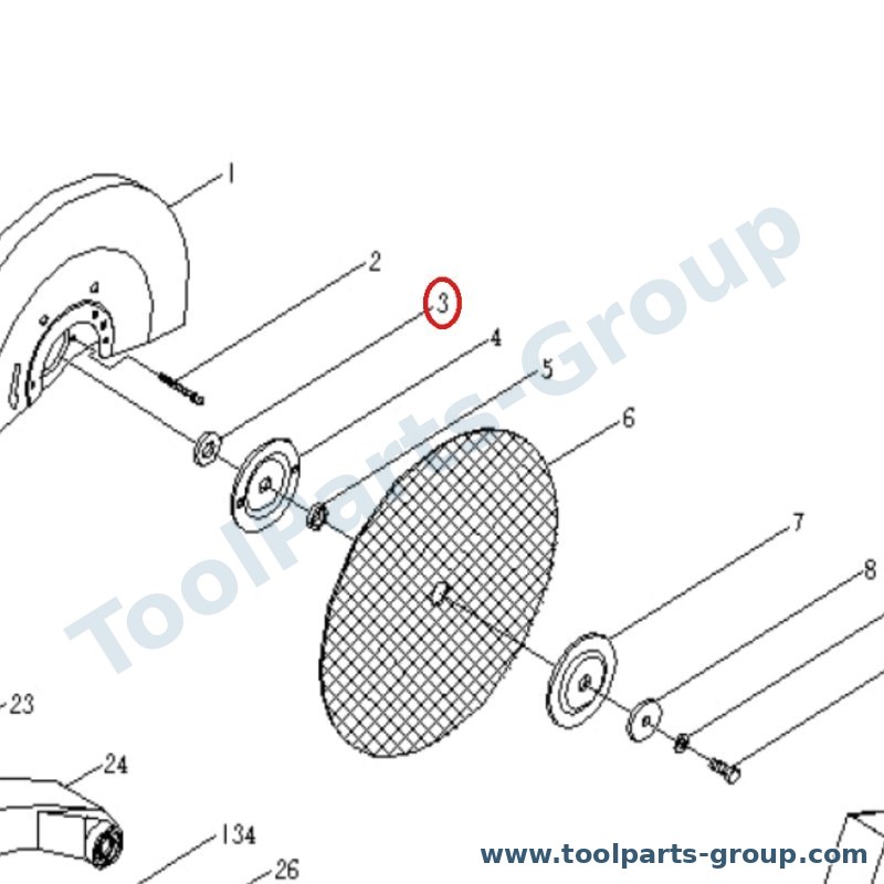 PROMAC PM-308003 – Ersatzteil – Spacer Pos. 3 für 308C, 308