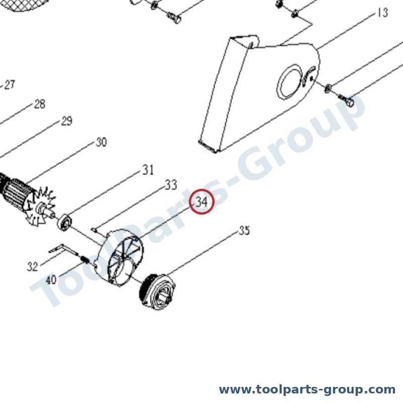 PROMAC PM-308029 – Ersatzteil – Zahnrad Gehäuse Pos. 29 für 308C, 308