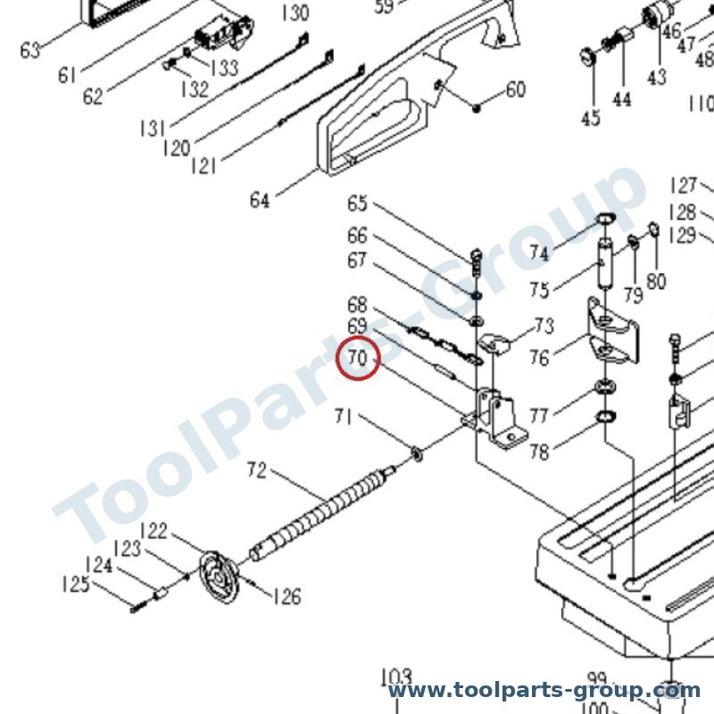 PROMAC PM-308063 – Ersatzteil – Halter Pos. 70 für 308C, 308