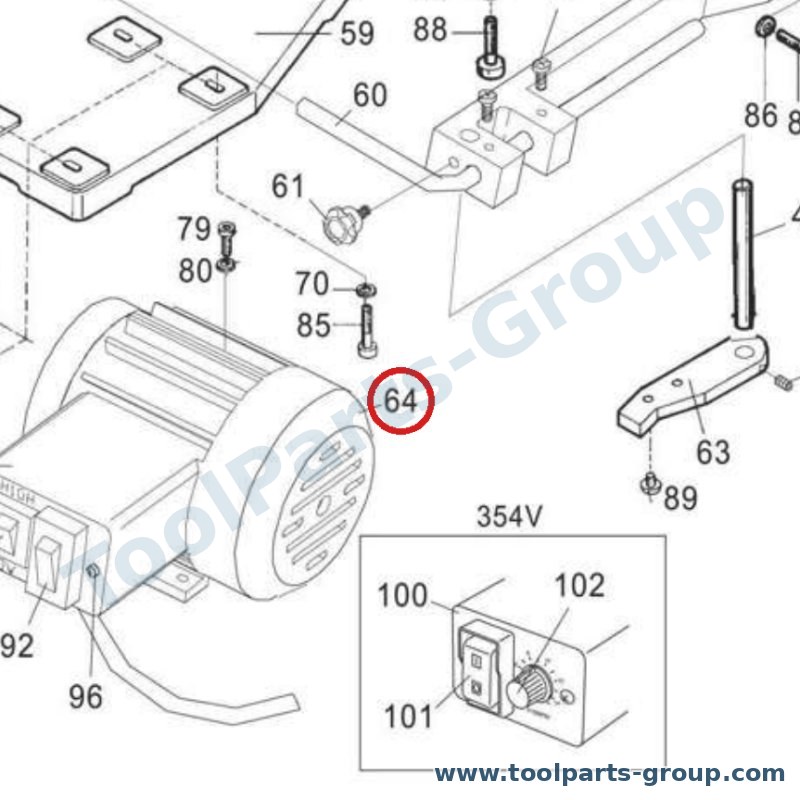PROMAC PM_354064 – Ersatzteil – Motor für 354, 354V
