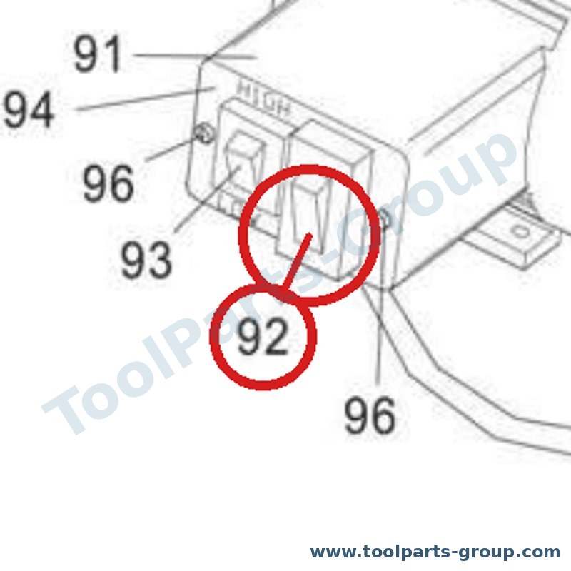 PROMAC PM_354092 – Ersatzteil – MAIN Schalter für 354, 354V