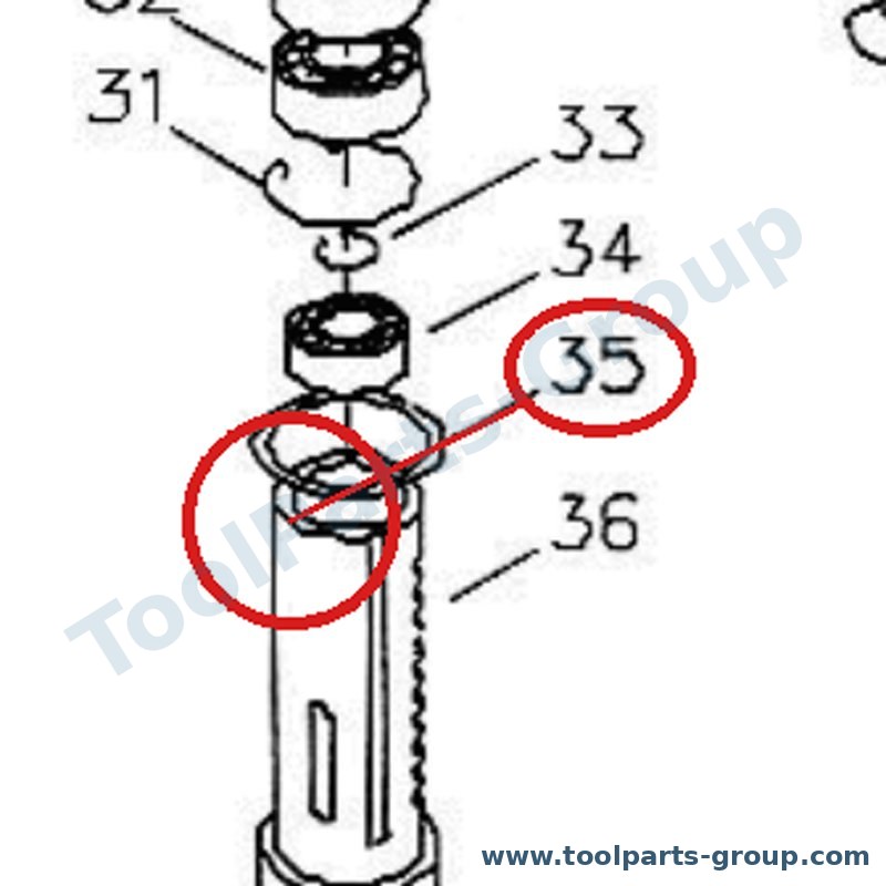 PROMAC PM_370053 – Ersatzteil – Gummi Unterlegscheibe für 370/71/72E für 370C, 370E, 370ELB u. a.