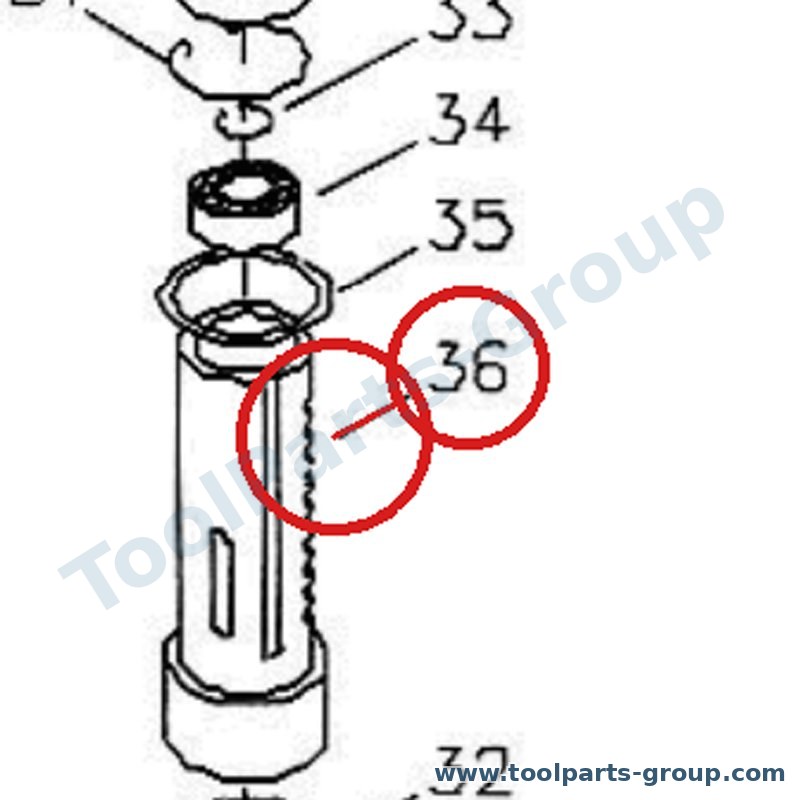 PROMAC PM_370636 – Ersatzteil – Pinole für 370E, 370ELB, 371E u. a.