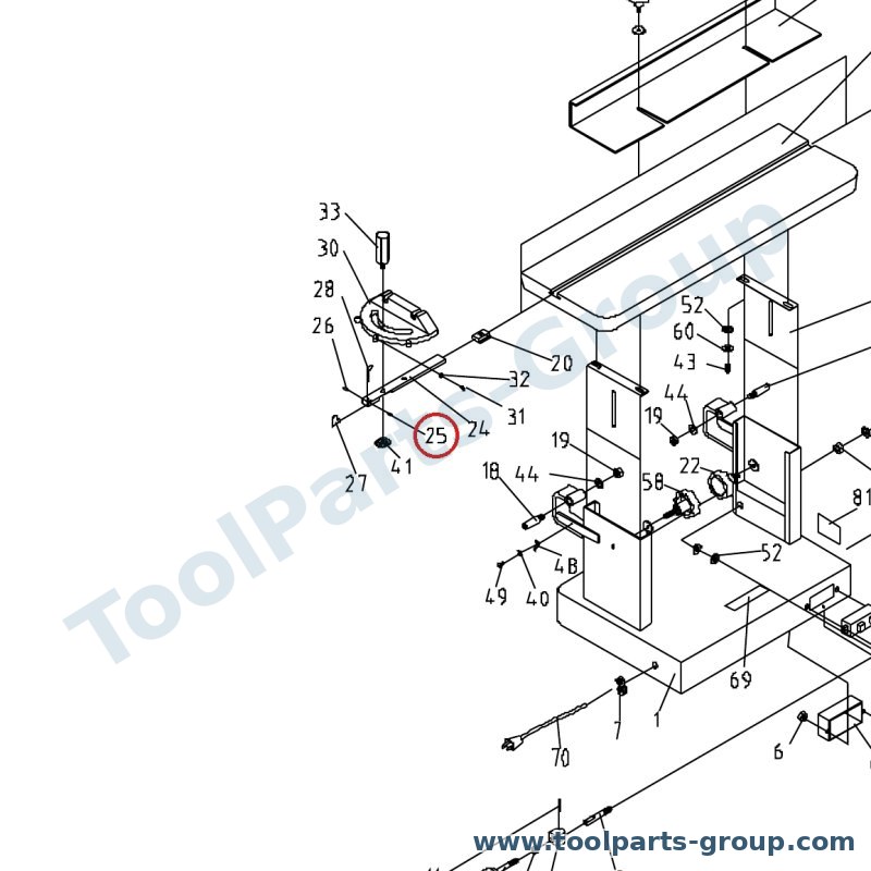 JET S0310306 – Ersatzteil – Stift DIAM3MM Pos. 25 für OES-80CS