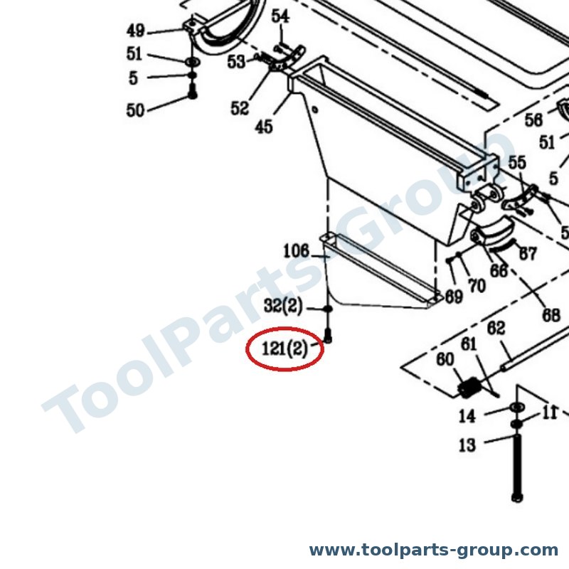 JET TS-0207011 – Ersatzteil – Hex Socket Zylinderschraube 1/4X1/2 für JSG-96