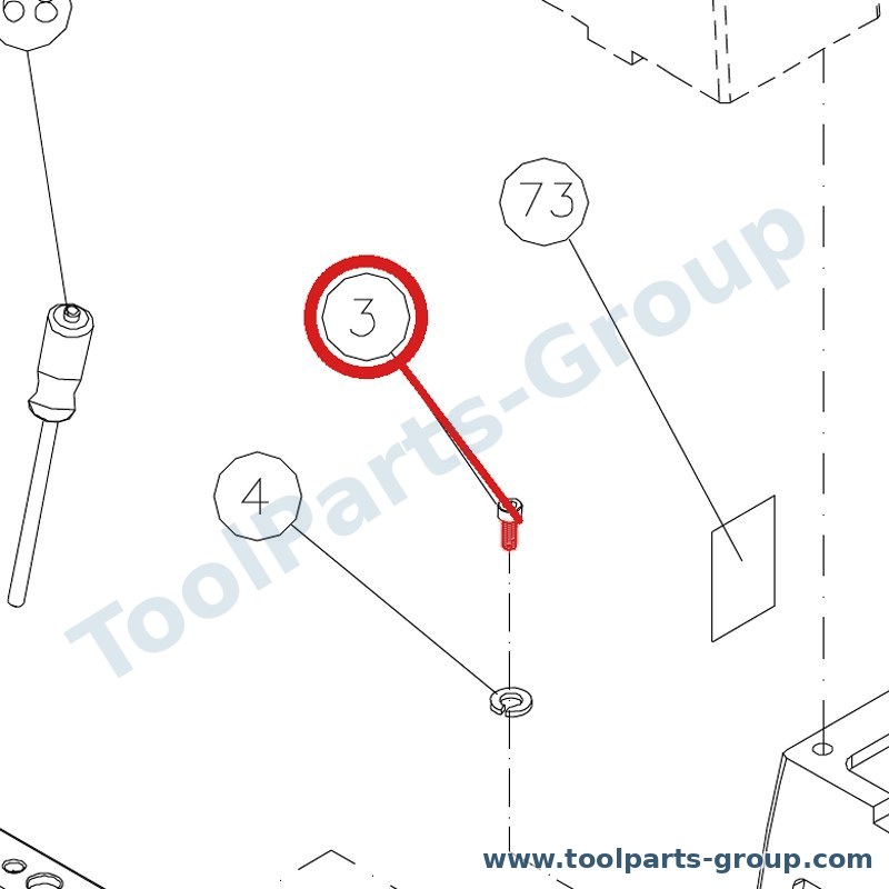 JET TS-0207071 – Ersatzteil – Socket Kopf Zylinderschraube 1/4-20X2-1/4 für DDS-225, JWL-1221VS