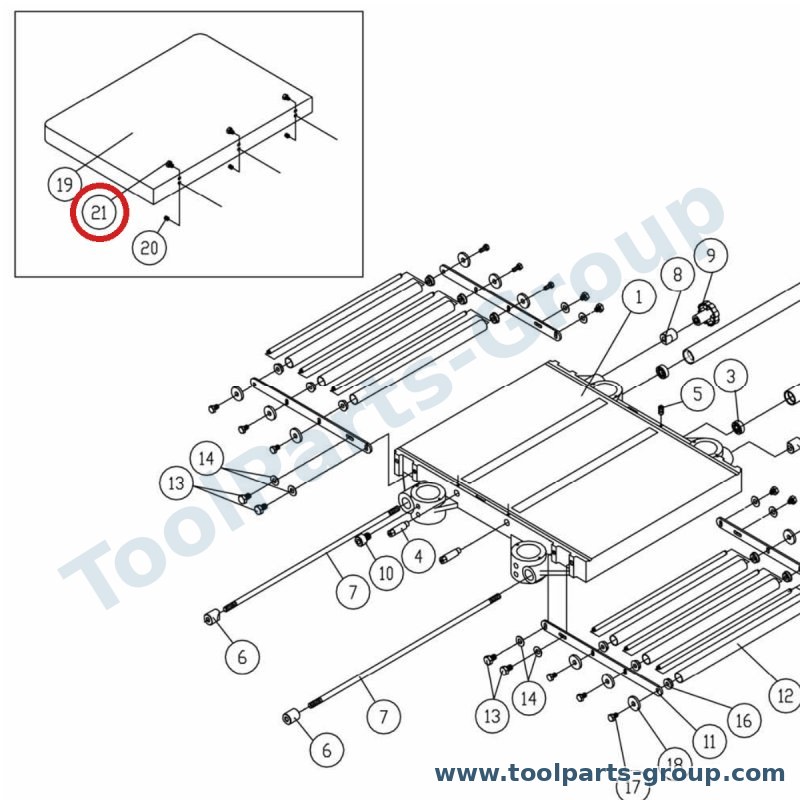 JET TS-1490041 – Ersatzteil – Hex Zylinderschraube M8X25 für DC-1100A, DC-1100CK, DC-1900A, DC-1900CK