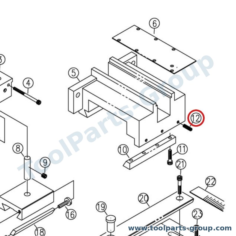JET TS-1503061 – Ersatzteil – Innensechskantschraube M6X25 für BD-920W, E-1340VS, E-1440VS, GH-1440W