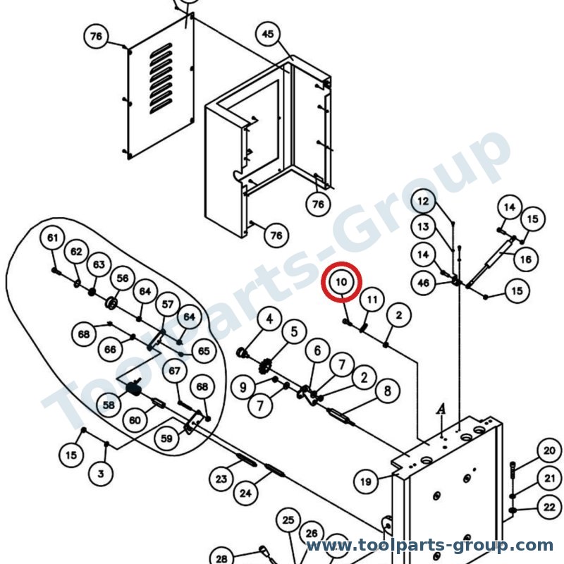 JET TS-1505071 – Ersatzteil – Schraube M5X10 für JPM-13CSX