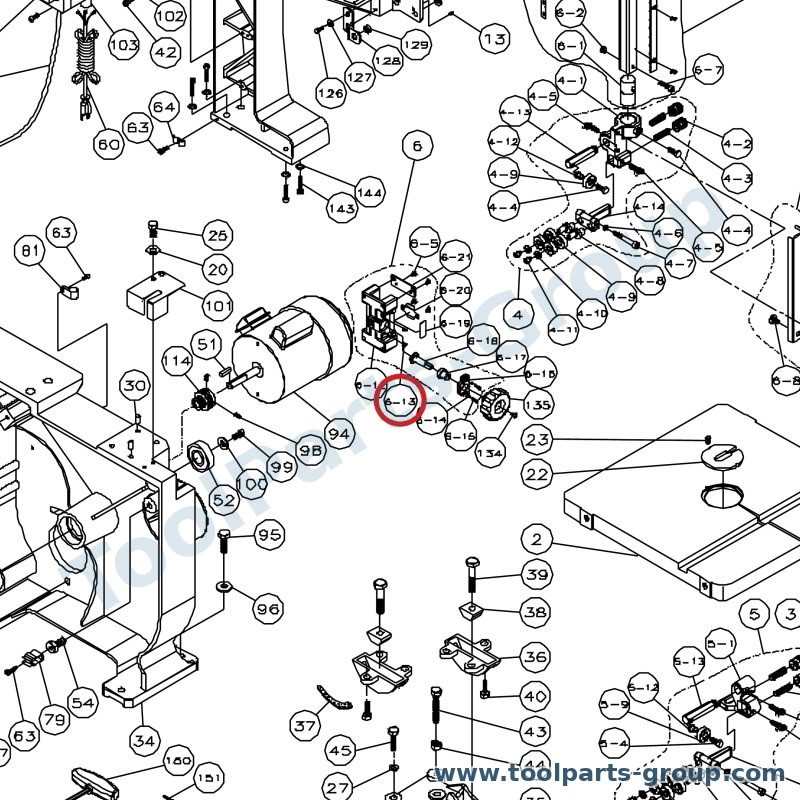 JET TS-1523011 – Ersatzteil – Socket Gewindestift M6X6 für JTSS-3000/DDS-225, JTSS-3000, DDS-225