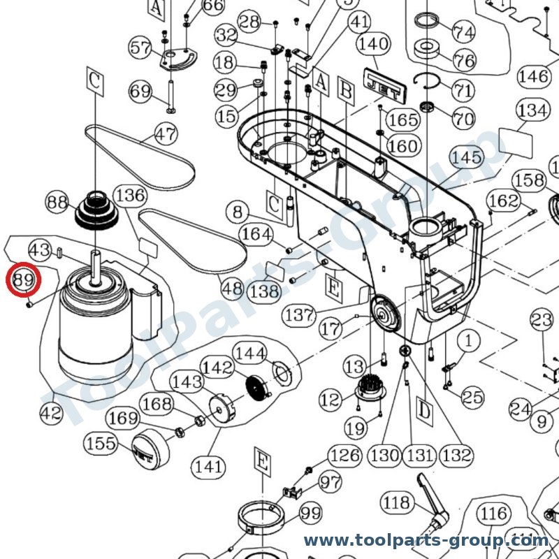 JET TS-1524011 – Ersatzteil – Gewindestift M8X8 für BD-920W, E-1340VS, E-1440VS, GH-1440W